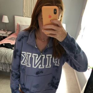 Victoria’s Secret Pink Purple Tie Dye Sweat Shirt